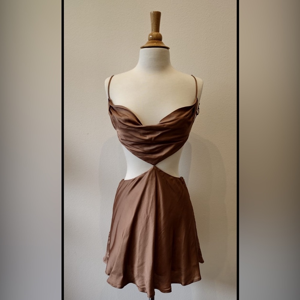 Olivaceous Cut Out Dress